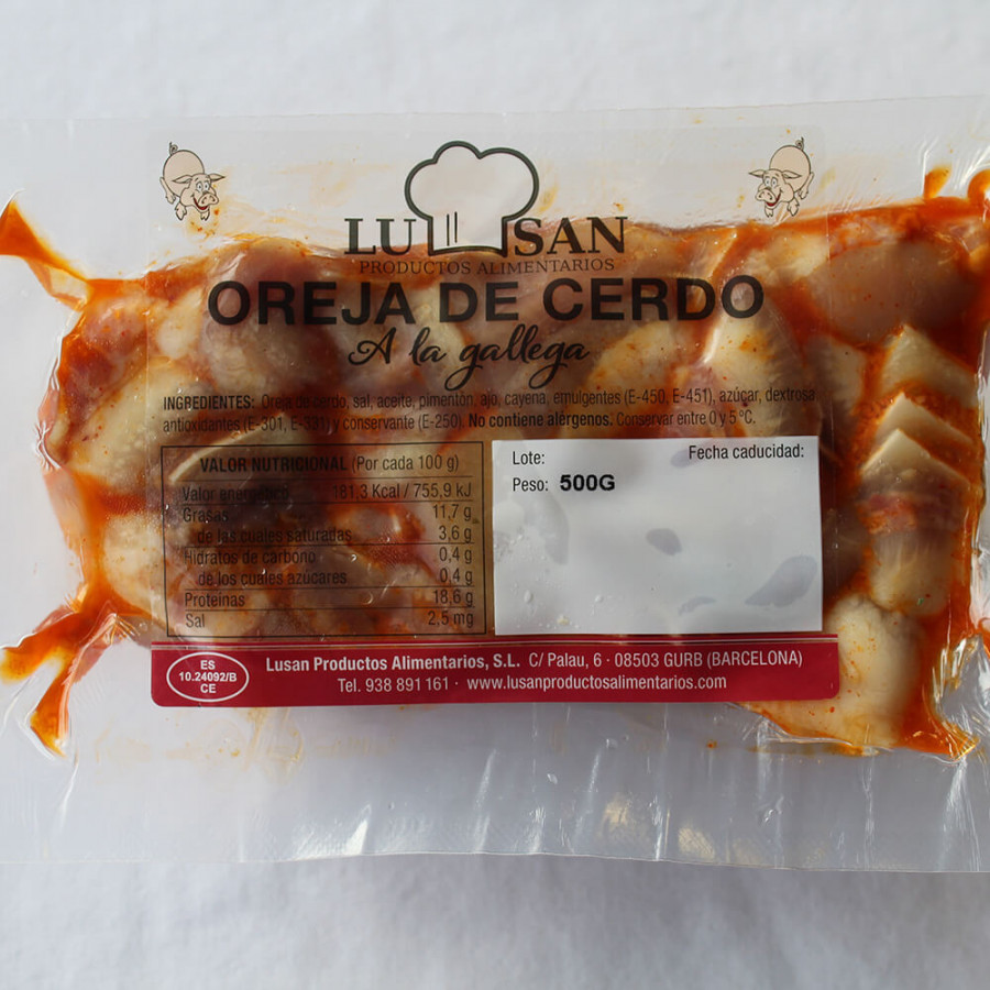 Oreja de cerdo a la gallega